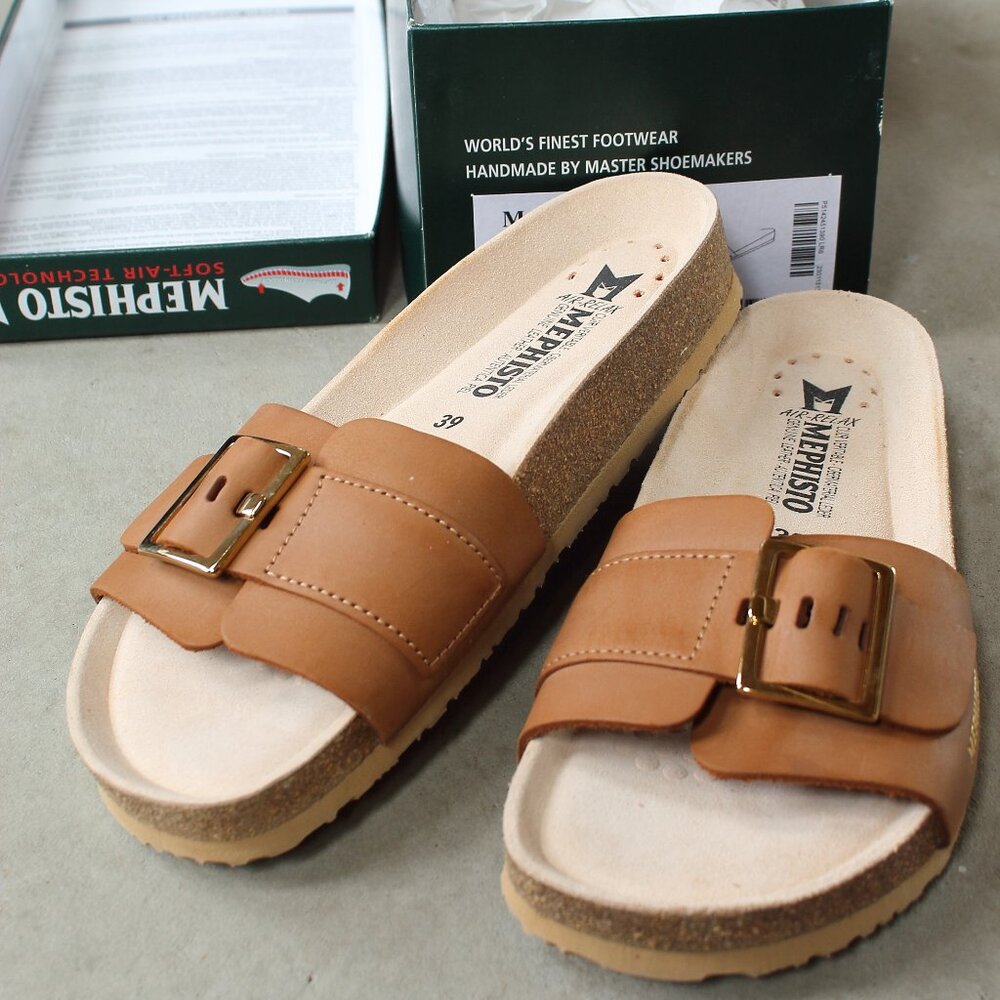 Mephisto Mabel Camel Slide Sandal